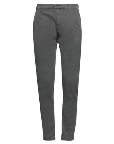 Dondup Man Pants Grey Size 31 Cotton, Elastane