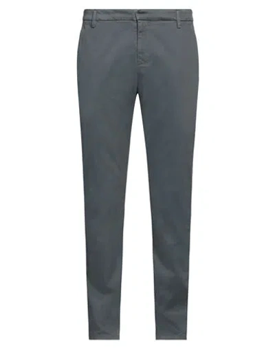 Dondup Man Pants Grey Size 30 Cotton, Elastane In Grey
