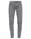 Dondup Man Pants Grey Size 30 Cotton, Elastane In Grey