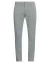 Dondup Man Pants Grey Size 33 Cotton, Elastane In Grey