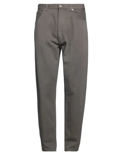 Dondup Man Pants Grey Size 33 Cotton, Viscose, Wool In Gray