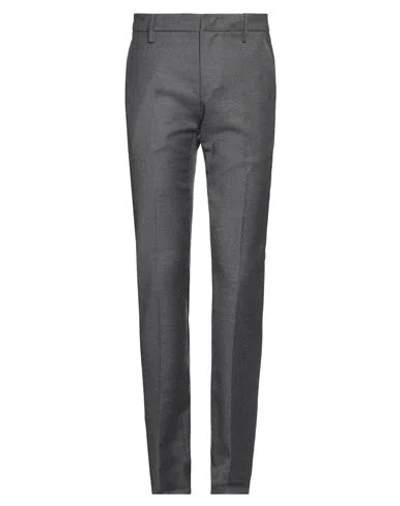 Dondup Man Pants Grey Size 33 Virgin Wool, Elastane In Gold