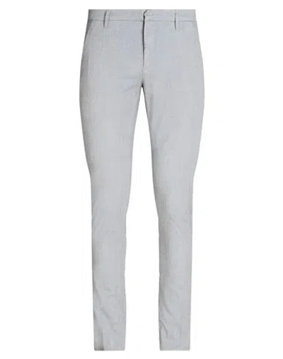 Dondup Mid-rise Cotton Chino Trousers In Grey