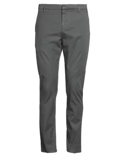 Dondup Man Pants Grey Size 34 Cotton, Lyocell, Elastane