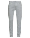 Dondup Man Pants Grey Size 34 Cotton, Lyocell, Elastane In Gray