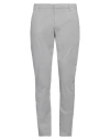 Dondup Man Pants Grey Size 38 Cotton, Elastane In Grey