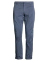 Dondup Man Pants Grey Size 35 Cotton, Elastane In Blue