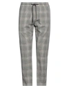 Dondup Man Pants Grey Size 35 Cotton, Polyamide, Elastane In Grey