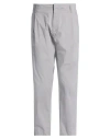 Dondup Man Pants Grey Size 35 Cotton, Polyamide, Elastane In Gray