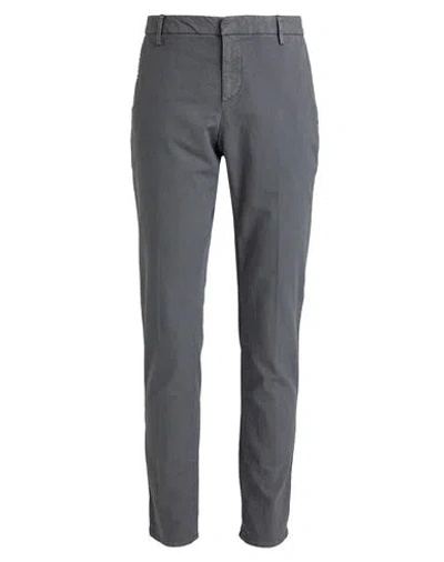 Dondup Man Pants Grey Size 35 Cotton, Polyester, Elastane