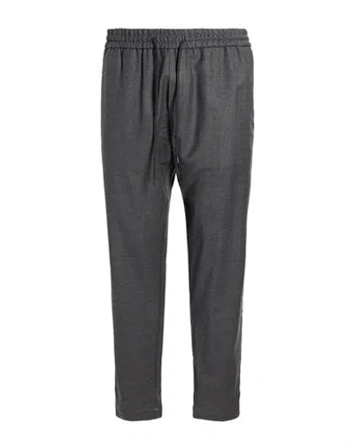 Dondup Man Pants Grey Size 35 Virgin Wool, Elastane In Gray