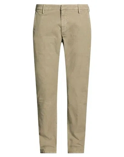 Dondup Man Pants Grey Size 38 Cotton, Elastane