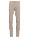 Dondup Man Pants Grey Size 39 Cotton, Elastane In Gray