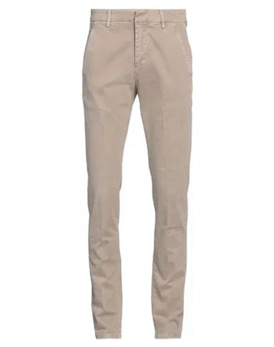 DONDUP DONDUP MAN PANTS GREY SIZE 39 COTTON, ELASTANE