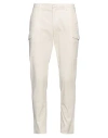 Dondup Man Pants Cream Size 35 Cotton, Elastane In Gold