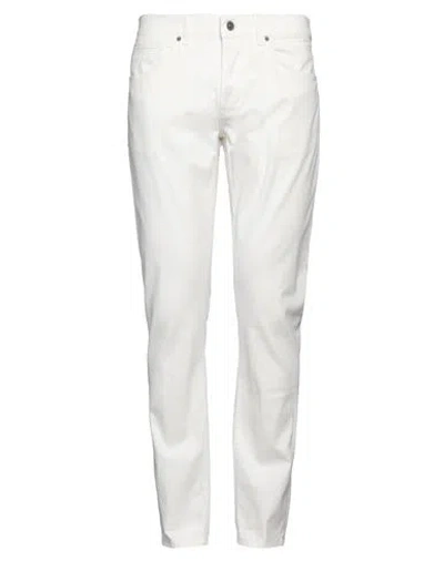 Dondup Man Pants Ivory Size 34 Cotton, Elastane In White