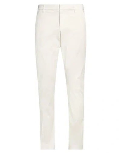 DONDUP DONDUP MAN PANTS IVORY SIZE 30 COTTON, ELASTANE