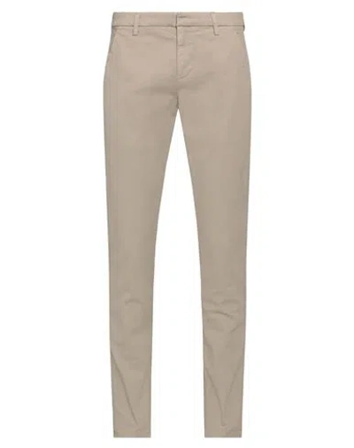 Dondup Man Pants Khaki Size 29 Cotton, Elastane In Beige