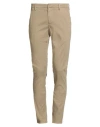 Dondup Man Pants Khaki Size 30 Cotton, Elastane In Neutral