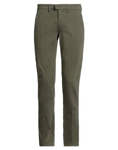 Dondup Man Pants Khaki Size 30 Cotton, Elastane In Green