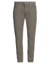 Dondup Man Pants Khaki Size 30 Cotton, Elastane In Gray