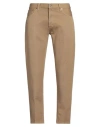 Dondup Man Pants Khaki Size 32 Cotton In Beige