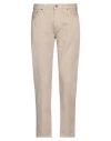 Dondup Man Pants Beige Size 31 Cotton, Elastane