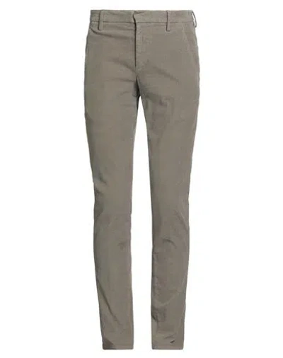 Dondup Man Pants Khaki Size 32 Cotton, Elastane In Green