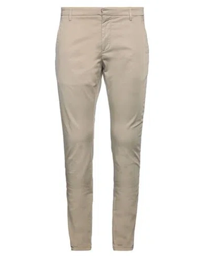 DONDUP DONDUP MAN PANTS KHAKI SIZE 32 COTTON, ELASTANE