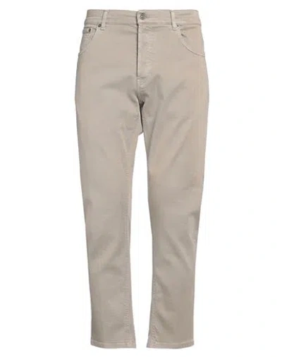 Dondup Man Pants Khaki Size 34 Cotton, Elastomultiester, Elastane In Beige