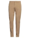 Dondup Man Pants Khaki Size 34 Cotton, Elastane In Beige