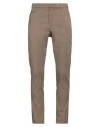 Dondup Man Pants Khaki Size 34 Cotton, Elastane In Beige