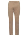 Dondup Man Pants Camel Size 32 Cotton, Elastane In Beige
