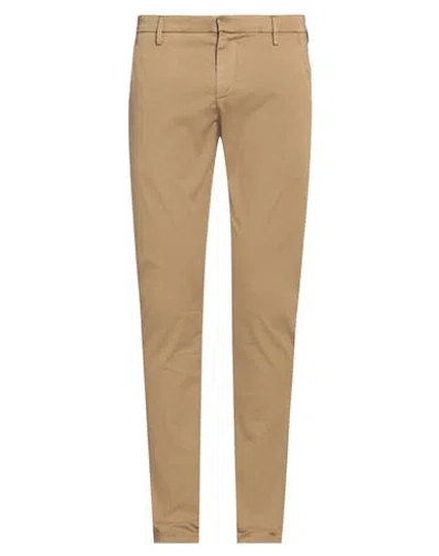 DONDUP DONDUP MAN PANTS KHAKI SIZE 35 COTTON, POLYAMIDE, POLYESTER, ELASTANE