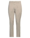 Dondup Man Pants Khaki Size 35 Linen, Lyocell, Elastane In Beige