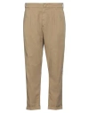 Dondup Man Pants Khaki Size 36 Cotton, Elastane In Beige