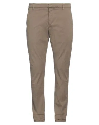 DONDUP DONDUP MAN PANTS KHAKI SIZE 38 COTTON, ELASTANE