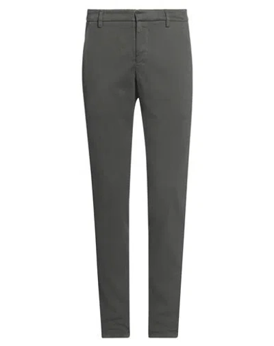 Dondup Man Pants Lead Size 31 Modal, Cotton, Elastane In Grey
