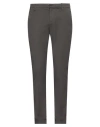 Dondup Man Pants Lead Size 30 Cotton, Elastane In Gray