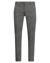Dondup Man Pants Lead Size 32 Cotton, Polyester, Polyamide, Elastane In Gray