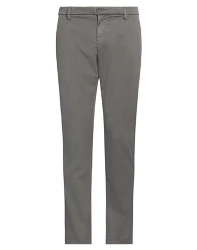 Dondup Man Pants Lead Size 31 Lyocell, Polyamide, Elastane In Grey