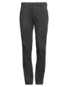 Dondup Man Pants Lead Size 35 Cotton, Elastane In Gray
