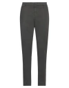 Dondup Man Pants Lead Size 33 Cotton, Elastane In Grey