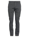 Dondup Man Pants Lead Size 29 Cotton, Elastane In Grey