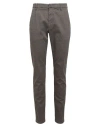 Dondup Man Pants Lead Size 36 Cotton, Elastane In Grey