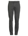 Dondup Man Pants Lead Size 40 Cotton, Polyester, Elastane In Gray