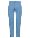 Dondup Man Pants Pastel Blue Size 35 Cotton, Elastane