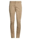 Dondup Man Pants Light Brown Size 30 Cotton, Elastane In Neutral