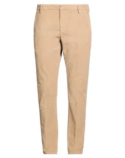 Dondup Man Pants Light Brown Size 32 Cotton, Elastane