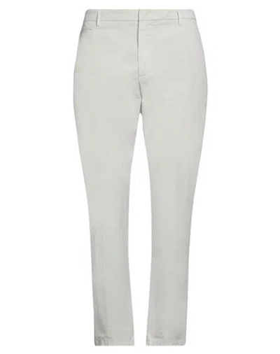 DONDUP DONDUP MAN PANTS LIGHT GREY SIZE 29 COTTON, ELASTANE
